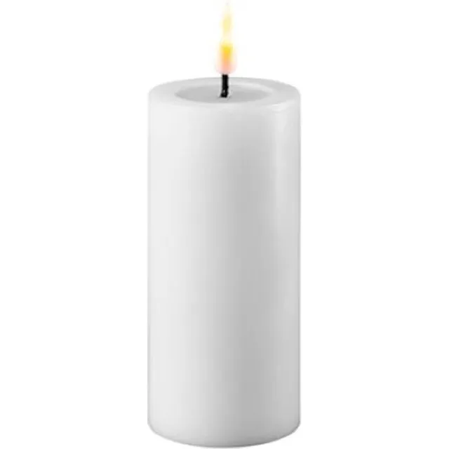 Deluxe Homeart Luxe LED kaars - Wit LED Candle 5 x 10 cm - net een echte kaars! Deluxe Homeart