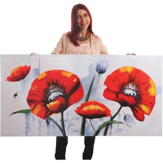 Brulo Handgeschilderde Olieverf schilderij Orchidee Vele kleuren