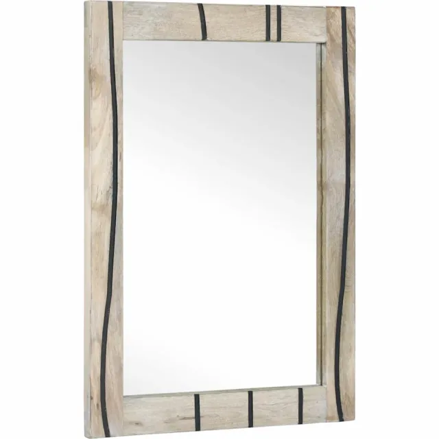 vidaXL Badkamer Spiegel Wit 50 x 2,5 x 70 cm Rechthoekig