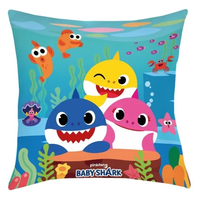 Baby shark Sierkussen - 40 x 40 cm - Multi