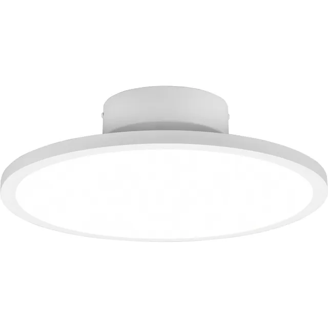 Trio leuchten - LED Plafondlamp - Plafondverlichting - 29W - Natuurlijk Wit 4000K - Dimbaar - Rond - Wit - Aluminium