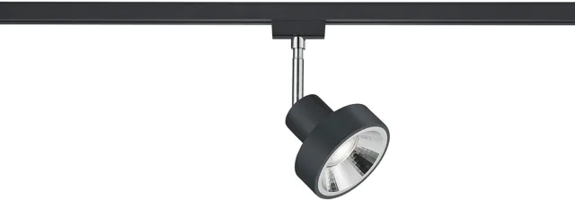 BES LED LED Railverlichting - Track Spot - Trion Dual Leonida - 2 Fase - GU10 Fitting - Rond - Mat Zwart - Aluminium