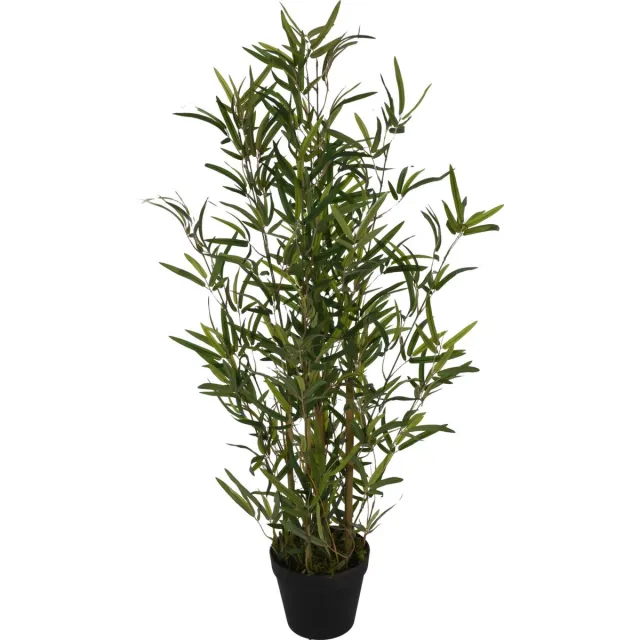 Home & Styling Kunstplant Bamboe Boom - Realistisch en Onderhoudsvrij - 90 cm - groen - voor binnen - bamboe plant