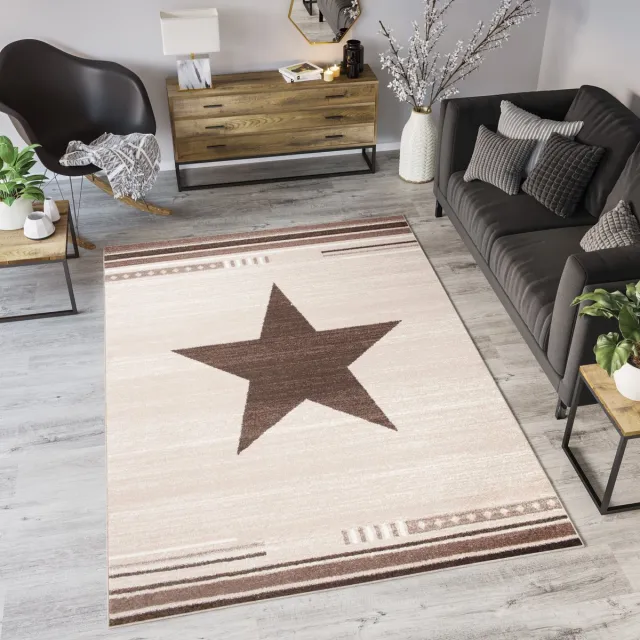 Tapiso Maroko Vloerkleed Slaapkamer Beige Tapijt Beige 3