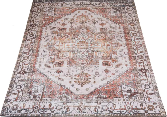Veer Carpets Vloerkleed Nora Bruin 160 x 230 cm - Laagpolig Vloerkleed – Vintage / Klassiek Design