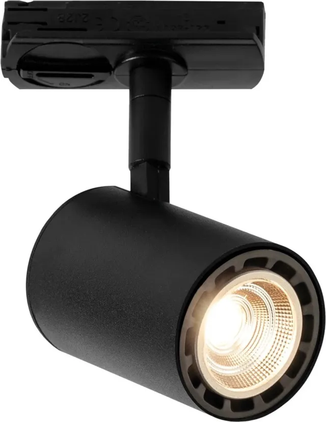 Fantasia Nysit railspot zwart, monofasig, richtbaar, GU10-fitting, IP20, lichtbron niet inbegrepen, 220V