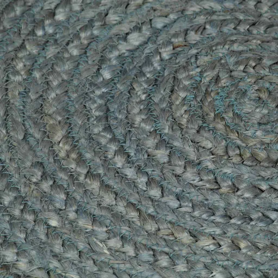 vidaXL Vloerkleed handgemaakt rond 150 cm jute olijfgroen, foto 4