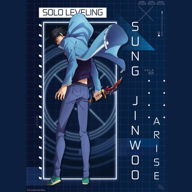 ABYSTYLE Poster Solo Leveling - Jinwoo Arise 38x52cm Divers