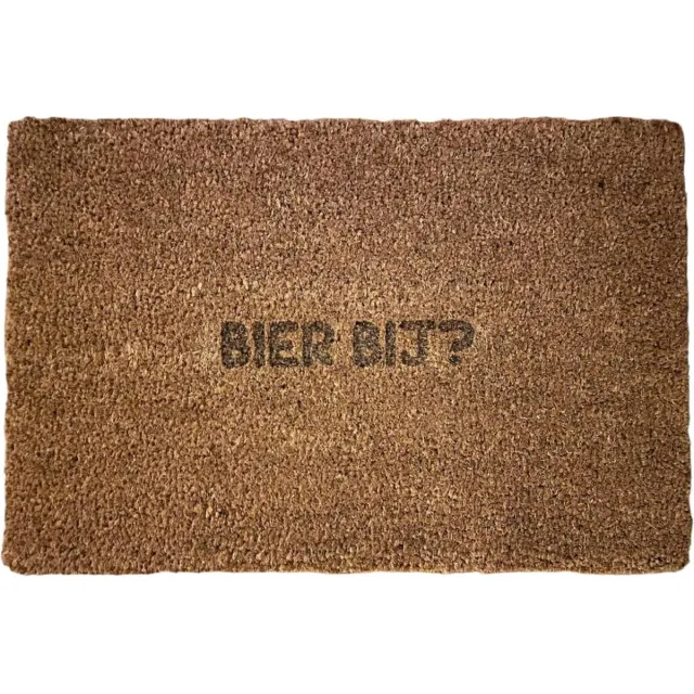 CNCCreative Deurmat - Deurmat met tekst - 60x40cm - Deurmat grappig - Deurmatten voor buiten - Deurmat binnen met print - Deurmat kokos - Bier - Deurmat buiten - Deurmat binnen - Deurmatten - Kerst - Kerstcadeau - Vaderdag cadeau