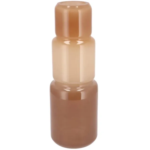 Daan Kromhout Design vaas glas may natural 12x35cm bruin