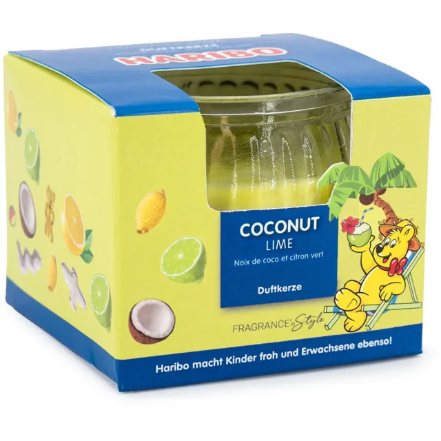 Haribo Geurkaars - kokos-limoen - geparfumeerd geel