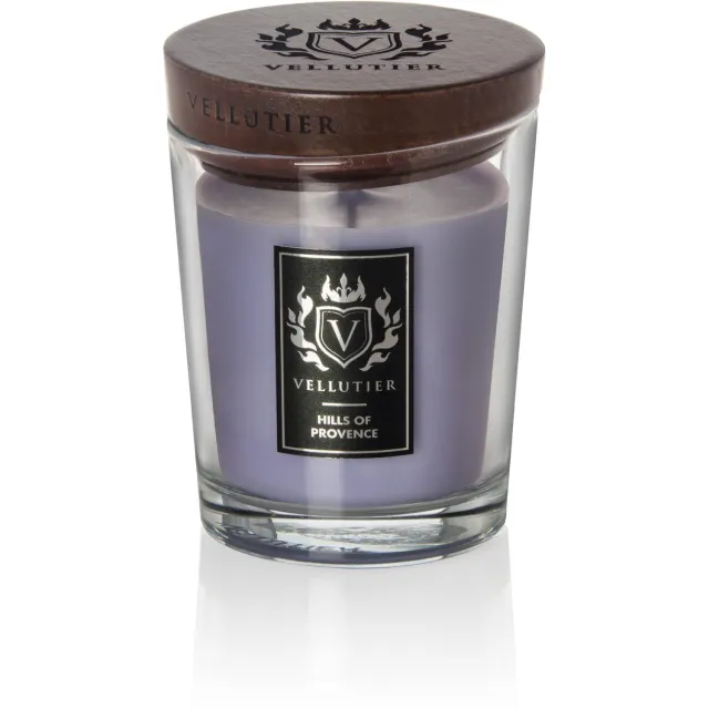 Vellutier Geurkaars Medium Hills of Provence - 12 cm / ø 9 cm Paars