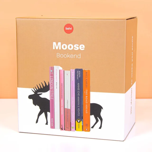 Balvi Eland boekensteun (set van 2) van Balvi Zwart