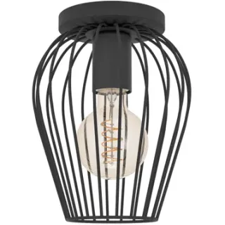 EGLO Plafondlamp Newton Zwart ⌀16cm
