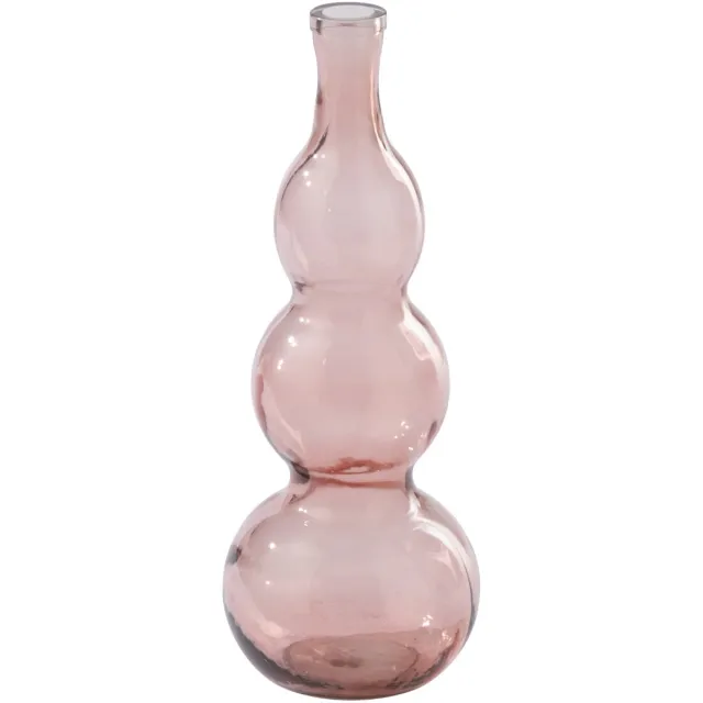 J-Line vaas - glas - zalmroze