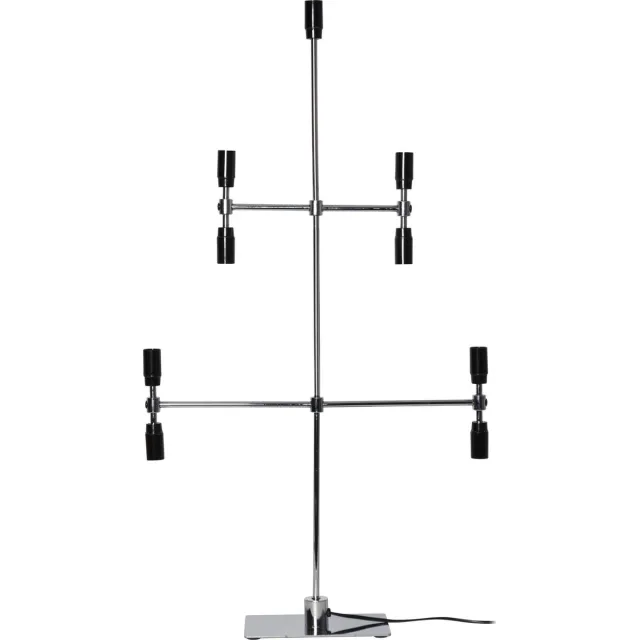 Star Trading kandelaar 'Twice', 5-armig, 9-vlam, chroom, 91cm Chrom