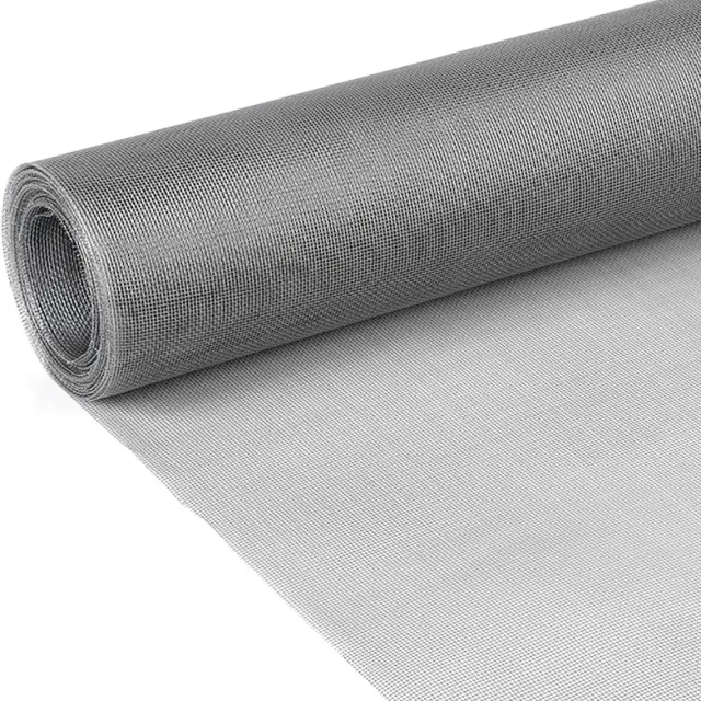 QTTVBTNA Horrengaas - RVS - Insectenwerend Muggengaas Rol Van Roestvrij Staal - Fijn Mesh Voor Raam Ventilatie en Hor Reparatie - DIY Horraam Gewebe Gebruik - 30x200cm - Zilver