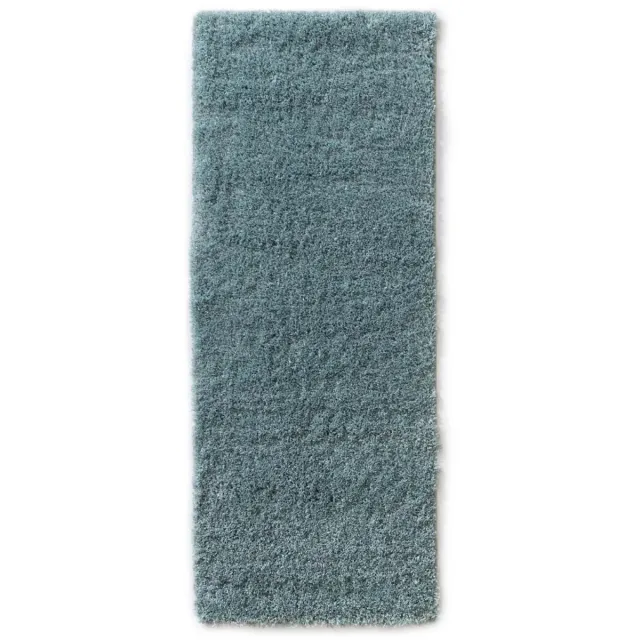 Tapeso Hoogpolige loper - Cozy Shaggy lichtblauw 80x200