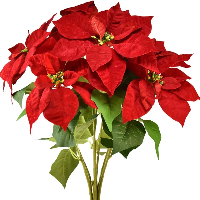 Viana Kerstster Kunstkerstster Rood Groen L57cm Veelkleurig