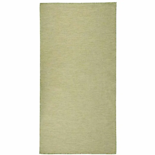 vidaXL Buitenkleed platgeweven 100x200 cm groen