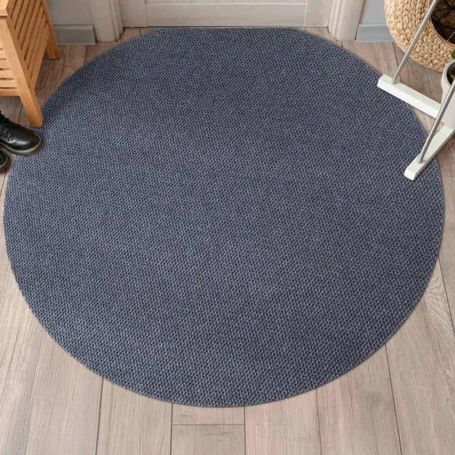 ANRO BOB Schoonloopmat Grijs Rond Ø100 cm - Antislip - Entree