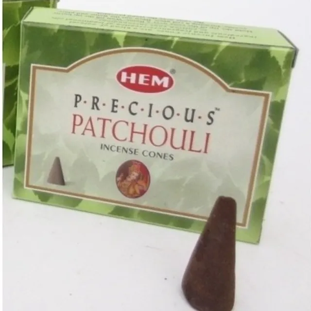 HEM Wierook kegeltjes in huisgeur Patchouli - 40x kleine kegeltjes - Ontspannend - Kalmerend Multi