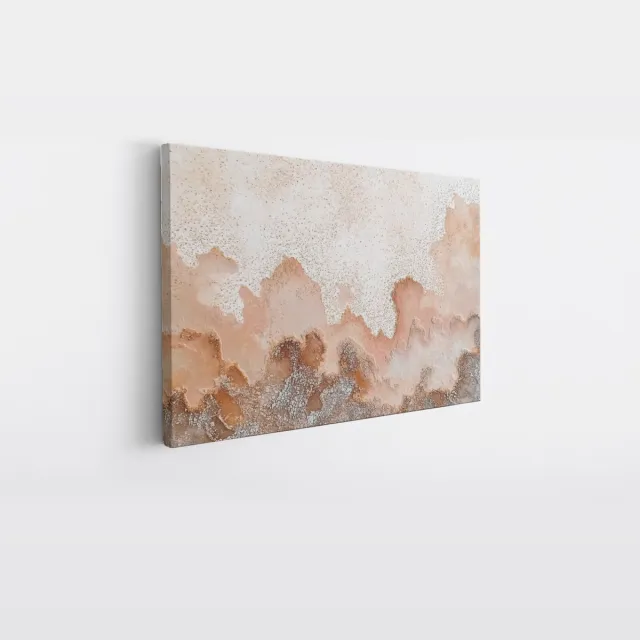 Saammp Canvas Schilderij - natuurlijke erosie - Abstract - 45x30 - Foto op canvas - Wanddecoratie - Muurdecoratie Woonkamer - Slaapkamer decoratie - Canvas Print Multicolor