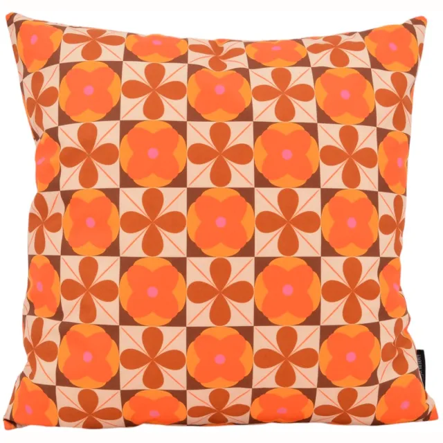 Gek op Kussens! Retro Style #11 Kussenhoes | Katoen / Polyester | 45 x 45 cm oranje-roze