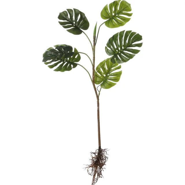 Mica Decorations Monstera Kunstplant - L26 x B30 x H124 cm - Groen