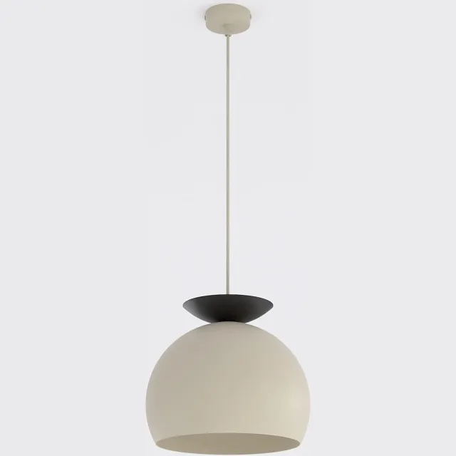 Emibig GEO 1 MOKKA BLACK - Moderne hanglamp voor sfeervolle verlichting Zwartachtig, Beige