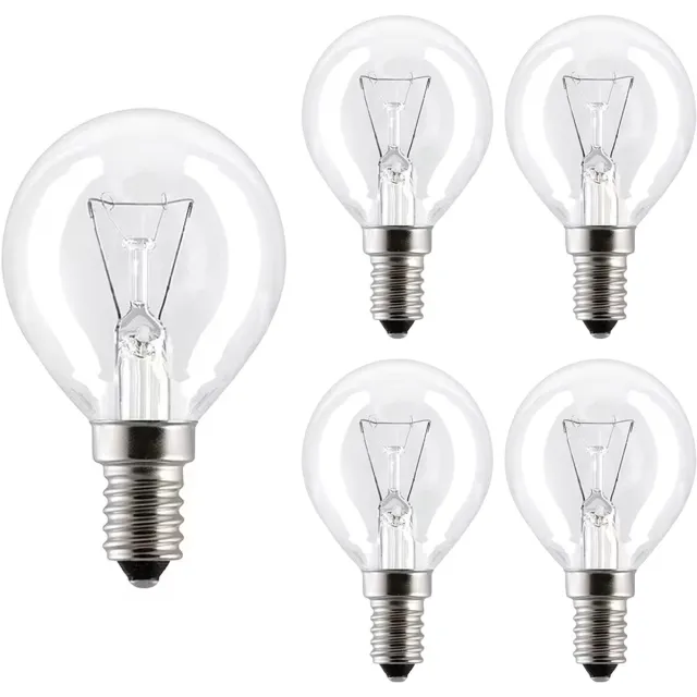 Vito Calor - Ovenlamp E14 - 40W 600lm 2800K - Warm Wit Licht - G45 - 300°C Hittebestendig - 5 stuks