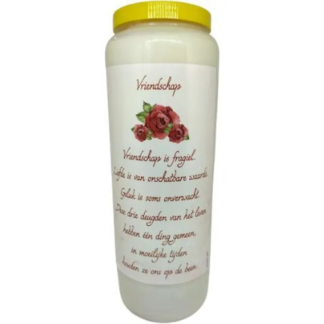 noveenkaars Vriendschap - Noveenkaars - 9 dagen brander (5 stuks) Wit