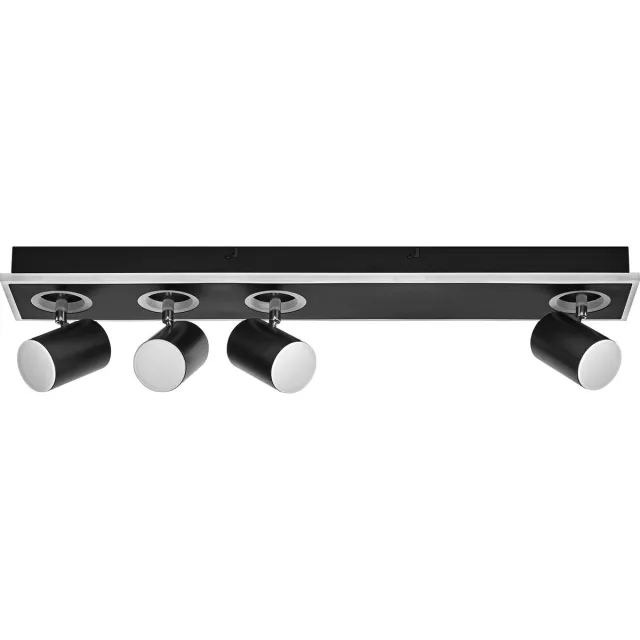 LEDVANCE DECOR SPOT MARS, 58,5W, 1.800lm, zwart, spot, verstelbare koppen, veelzijdig gebruik, interieurspot, warm witte lichtkleur, hoogwaardige optiek, eenvoudige installatie