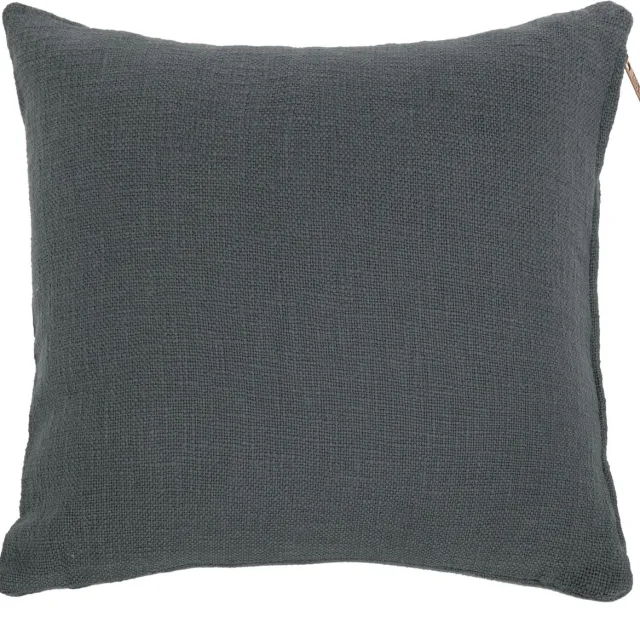 Tiseco Kussen (gevuld) COTTON SLUB - met rits - 60x60 cm - Grijs GREY