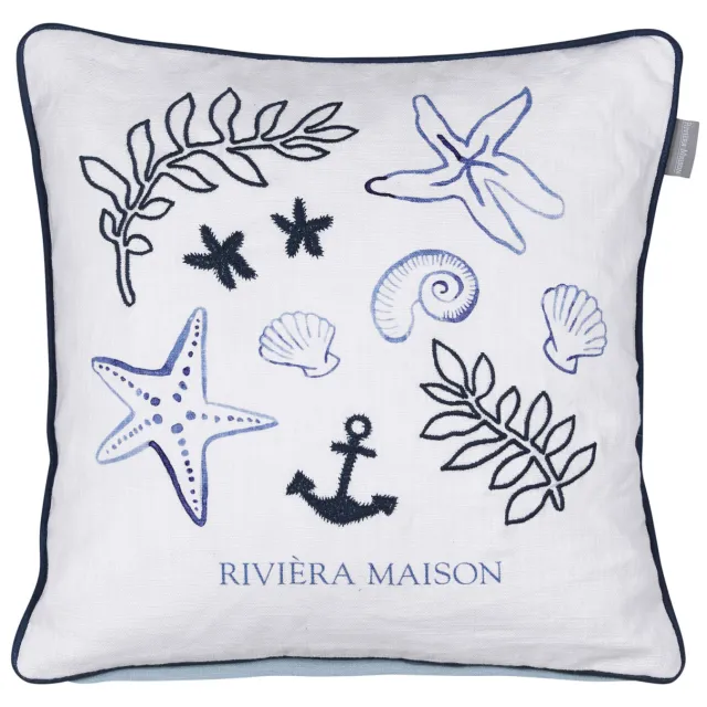 Riviera Maison sierkussen Sail Away (45x45 cm) Blauw
