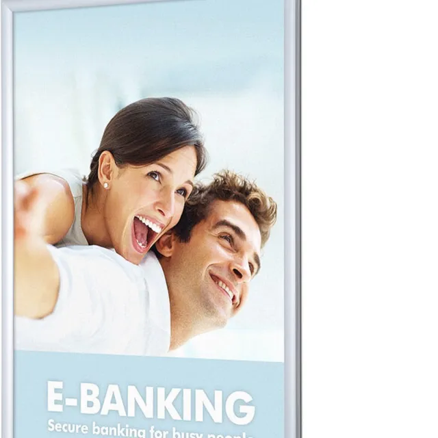 Syna LED Poster Light Box 70 X 100 cm - Syna PLED70X100G30 - Horeca & Professioneel Zilver