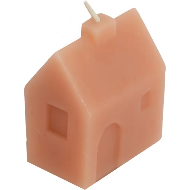 homebound by ky Kaars huis sandstone | 6,2x4x8cm | figuurkaars huis Oranje