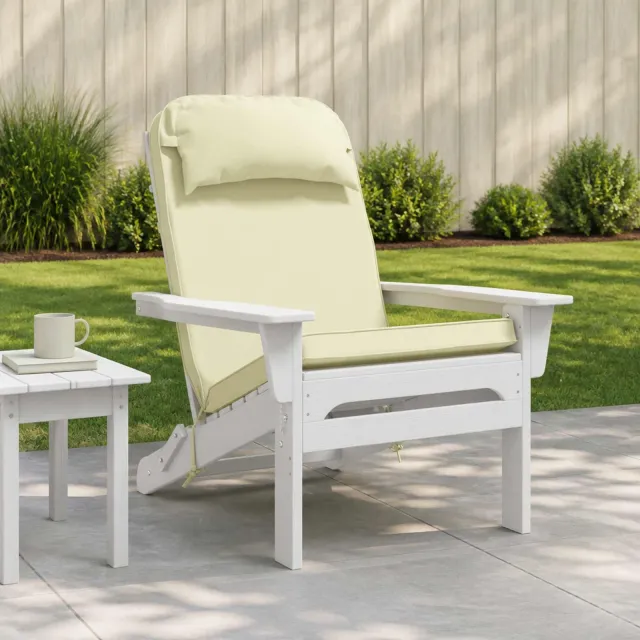 vidaXL Adirondack stoelkussen 100% Polyester Crèmekleurig