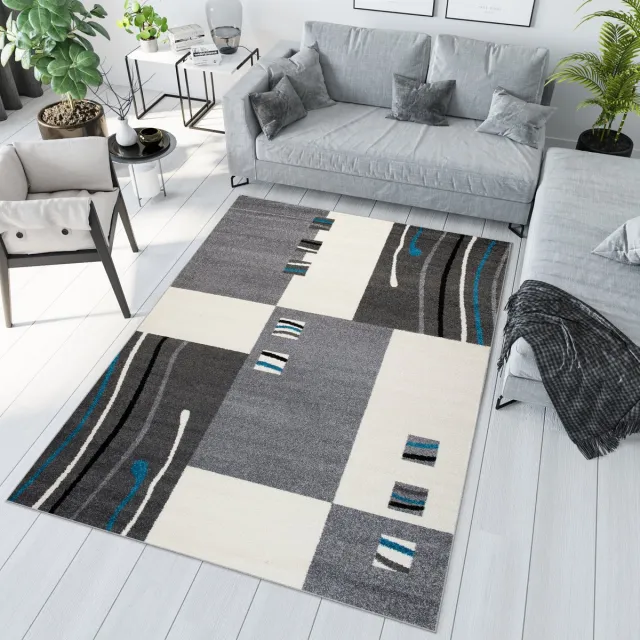 Tapiso Jawa Vloerkleed Grijs Modern Slaapkamer Woonkamer Tapijt Grijs 4
