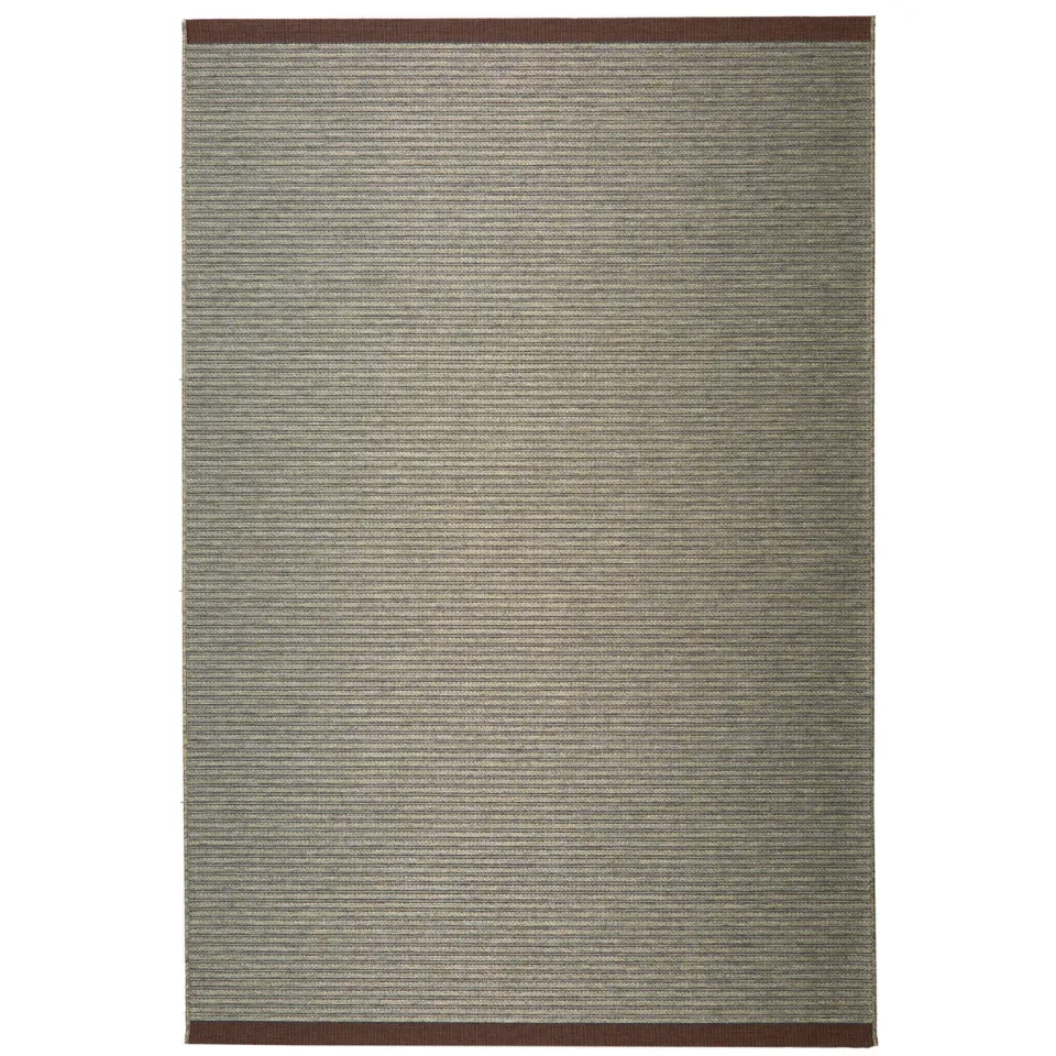 NOUS Living binnen- en buitenvloerkleed groen/donkerbruin (290x200 cm)