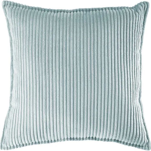 Wigiwama vierkant sierkussen - ribstof - mintgroen - 45 x 45 cm | Set van 2set van 2
