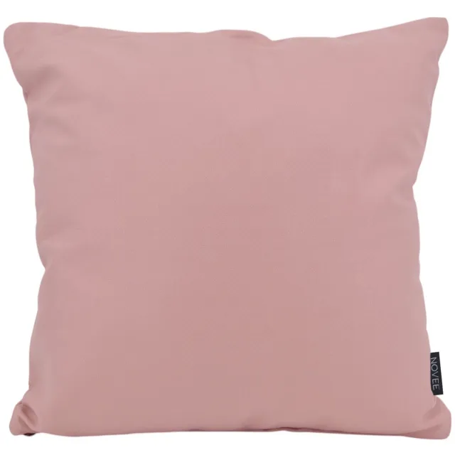 NOVÉE Dean Roze Kussenhoes | Binnen / Buiten Collectie | 45 x 45 cm | PU Leder / Waterafstotend
