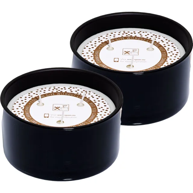Spaas Geurkaars 3 - wiek Cadeaupakket - Oriental Journey - circa 28u - 2 kaarsen Wit