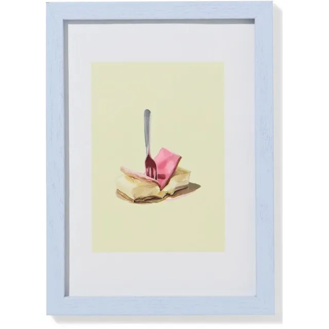 HEMA Fotolijst 10x15cm hout dun (lichtblauw)