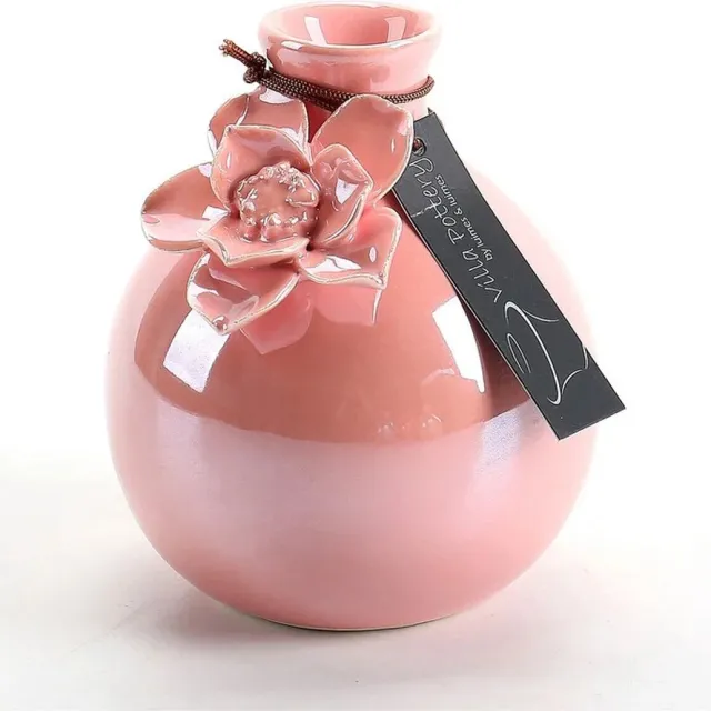 Villa Pottery Vaas Jolie 6 Roze Parelmoer 8.5 x 8.5 x 11
