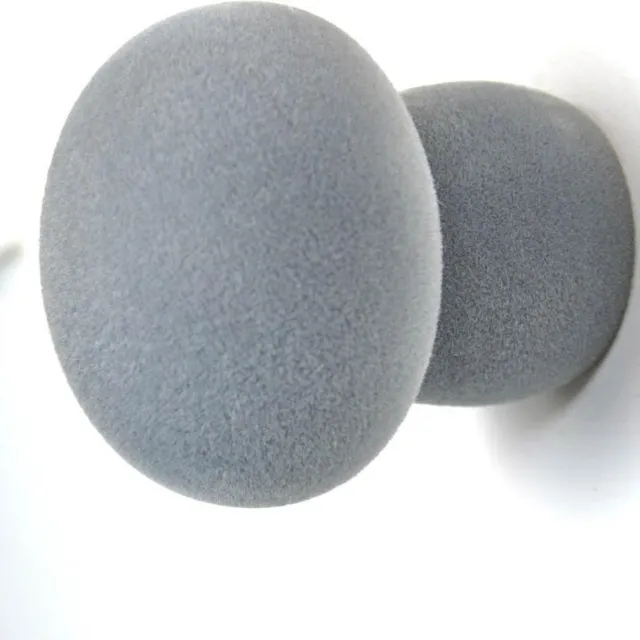 Droog Design Kapstok/ Wandhaak - Droog Design - Softknob Velvet - Luna - Grijs - 8 x 8,5 cm