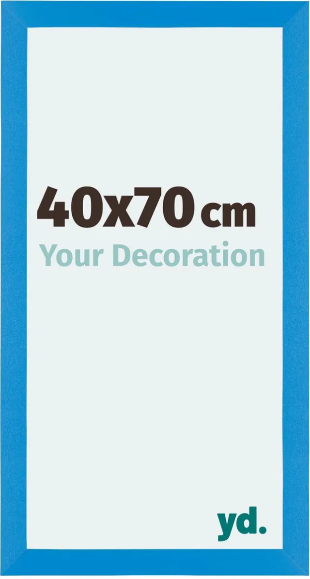 yd. Your Decoration - Fotolijst 40x70 cm - MDF - Helder Blauw - Mura