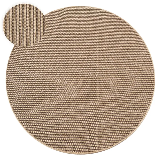 TT Home Buitenkleed - Sisal-look - Effen - Beige - 80 x 250 cm natur