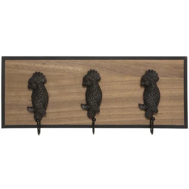 Silumen Houten muurjas vogels 3 haken - Fer|Hout - SILUMEN Andere