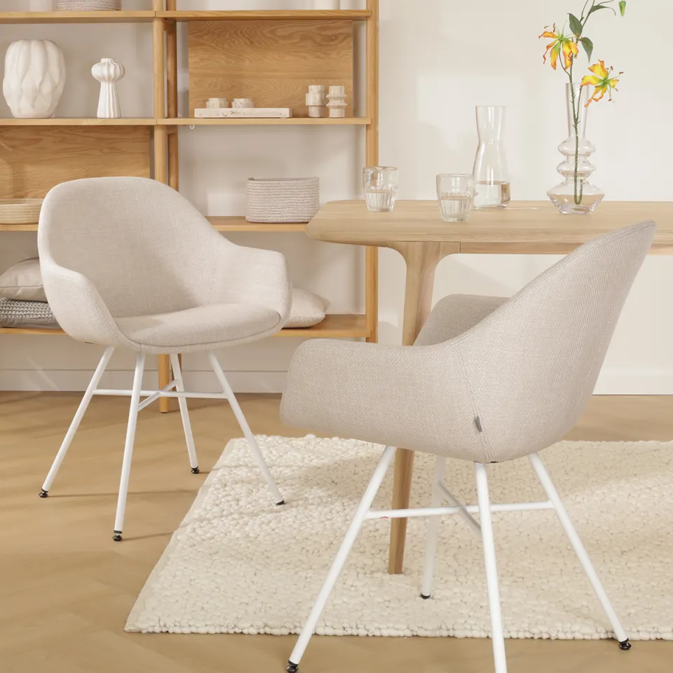 Nest living Rivka wollen vloerkleed gebroken wit - 230 x 160 cm, foto 3